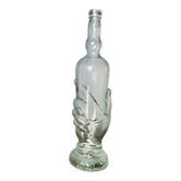 Bouteille "legras" modèle "bouteille main" verre transparent, début xxème