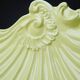 Small vintage rococo-style earthenware bowl or trinket dish with seashell motif, 1970s-80s