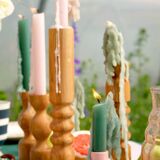 Candle holder - soliflore oak wood marceau