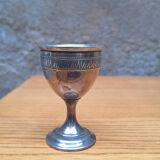Late 19th century silver egg cup