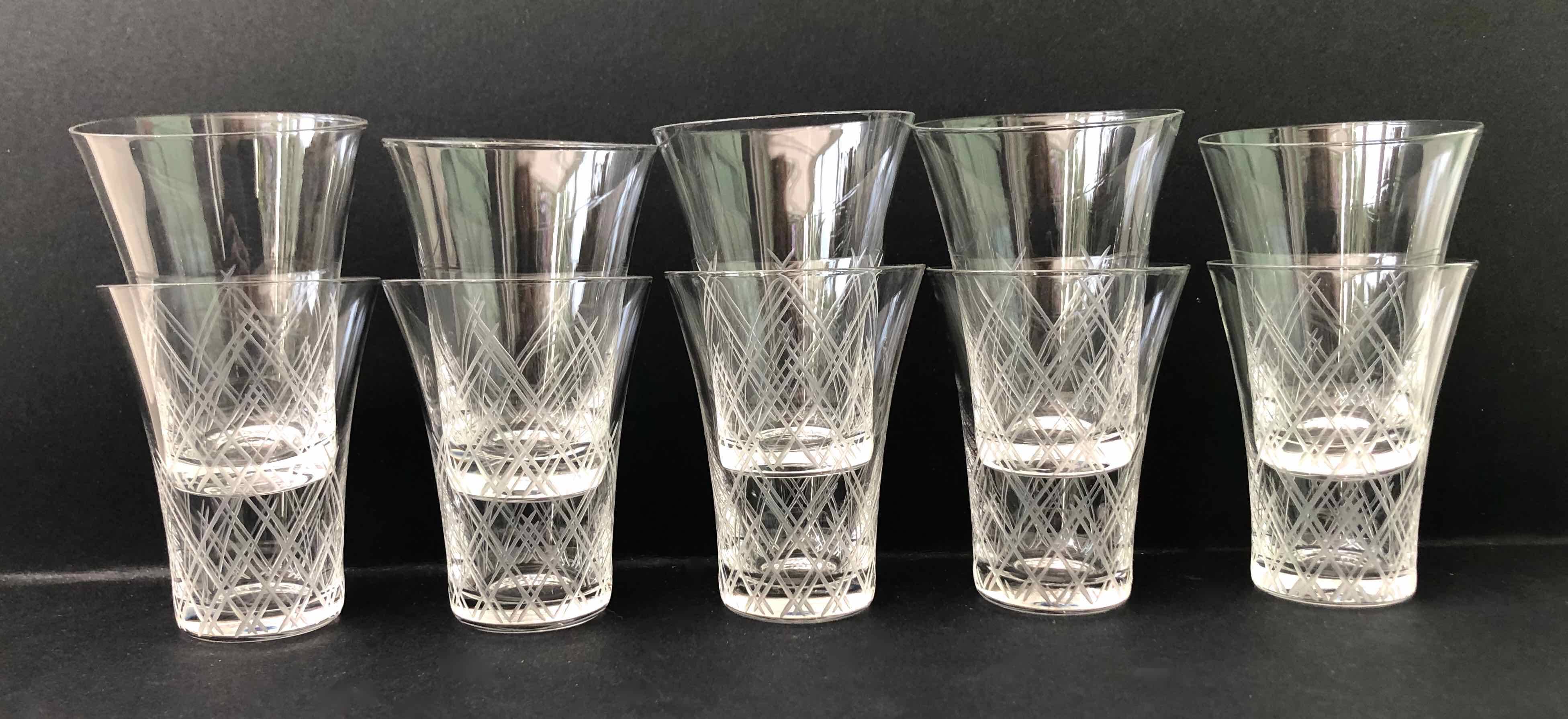 10 old alcohol goblets