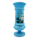 Large blue opaline vase