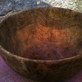 Saladier vintage en bois d'olivier