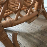 Rattan armchairs