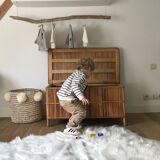 Coffre à jouets en rotin