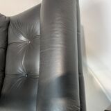 Brown leather heater