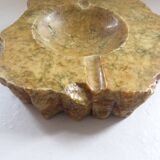 Imposing vintage alabaster ashtray