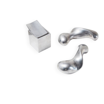 Philippe Starck Set of POAA Dumbbells + Ray Hollis Ashtray for XO 1990s