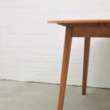 vintage round fold-out dining table