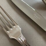 Set 6 silver cutlery Christofle chinon model