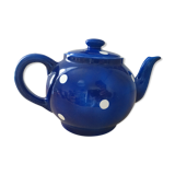 Blue teapot with white polka dots 1957
