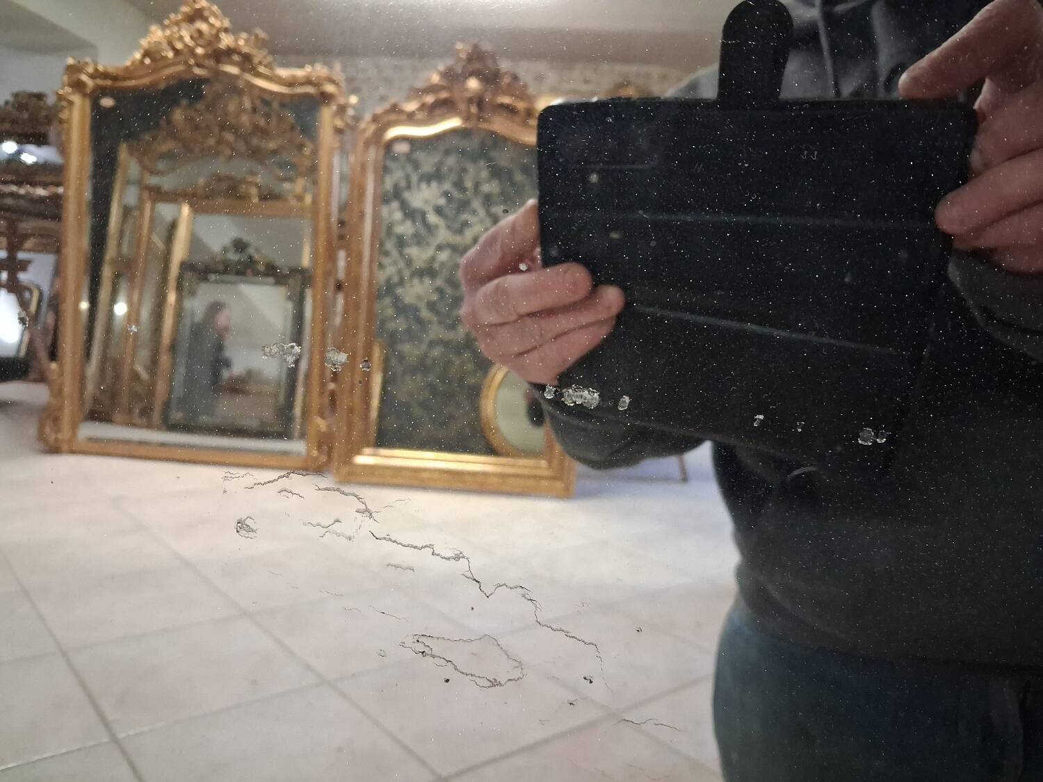 Louis Philippe Oval Mirror 82 x 72