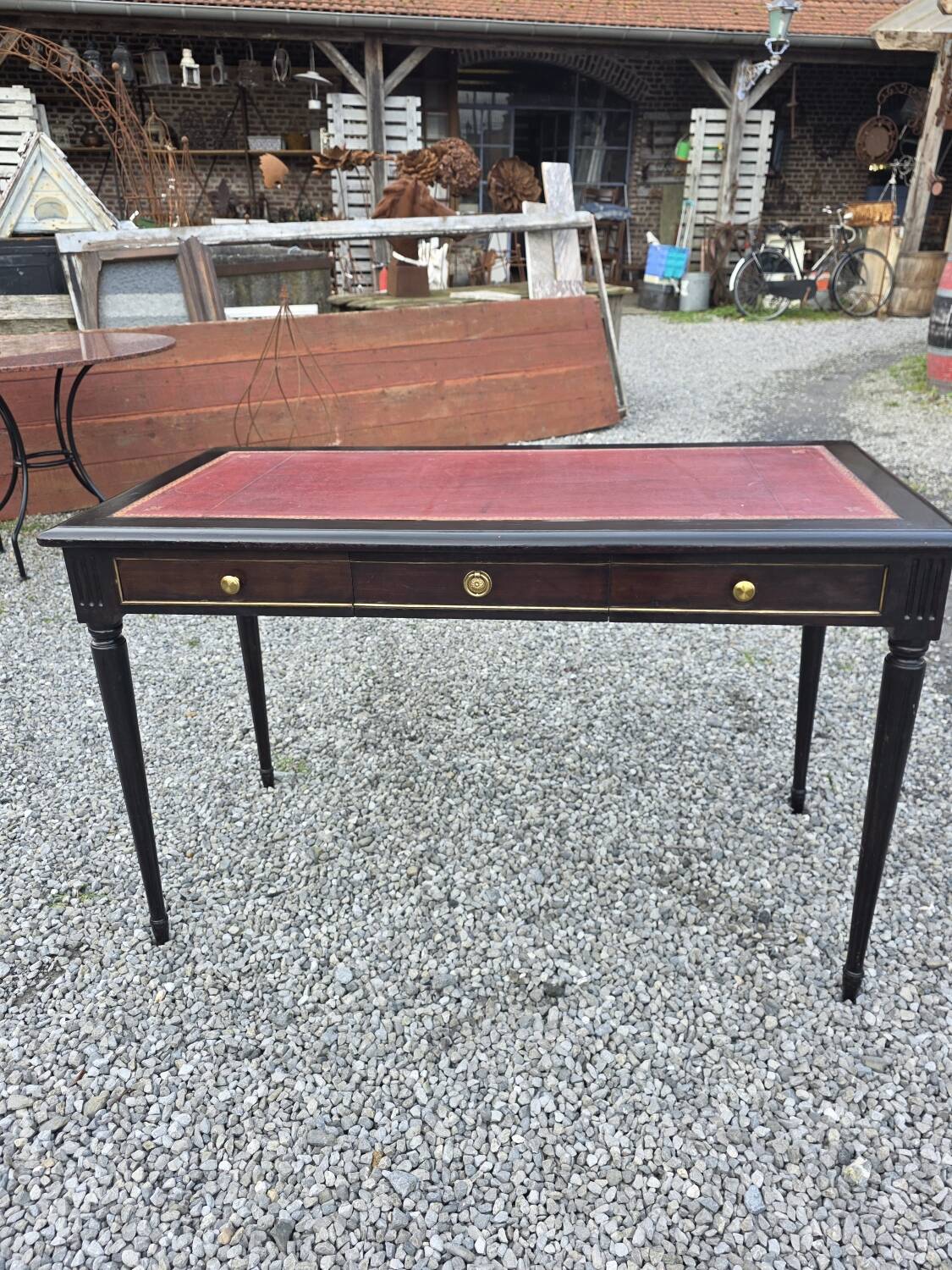 Louis XVI style mahogany desk from the 20th century.