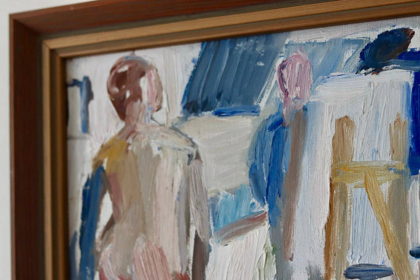 Oil on Swedish canvas "Study of a Nude", Ulla Hellenius Reit