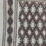 Traditional beige white and Berber brown carpet 206x133cm