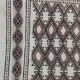 Tapis blanc beige et marron berbère traditionnel 206x133cm
