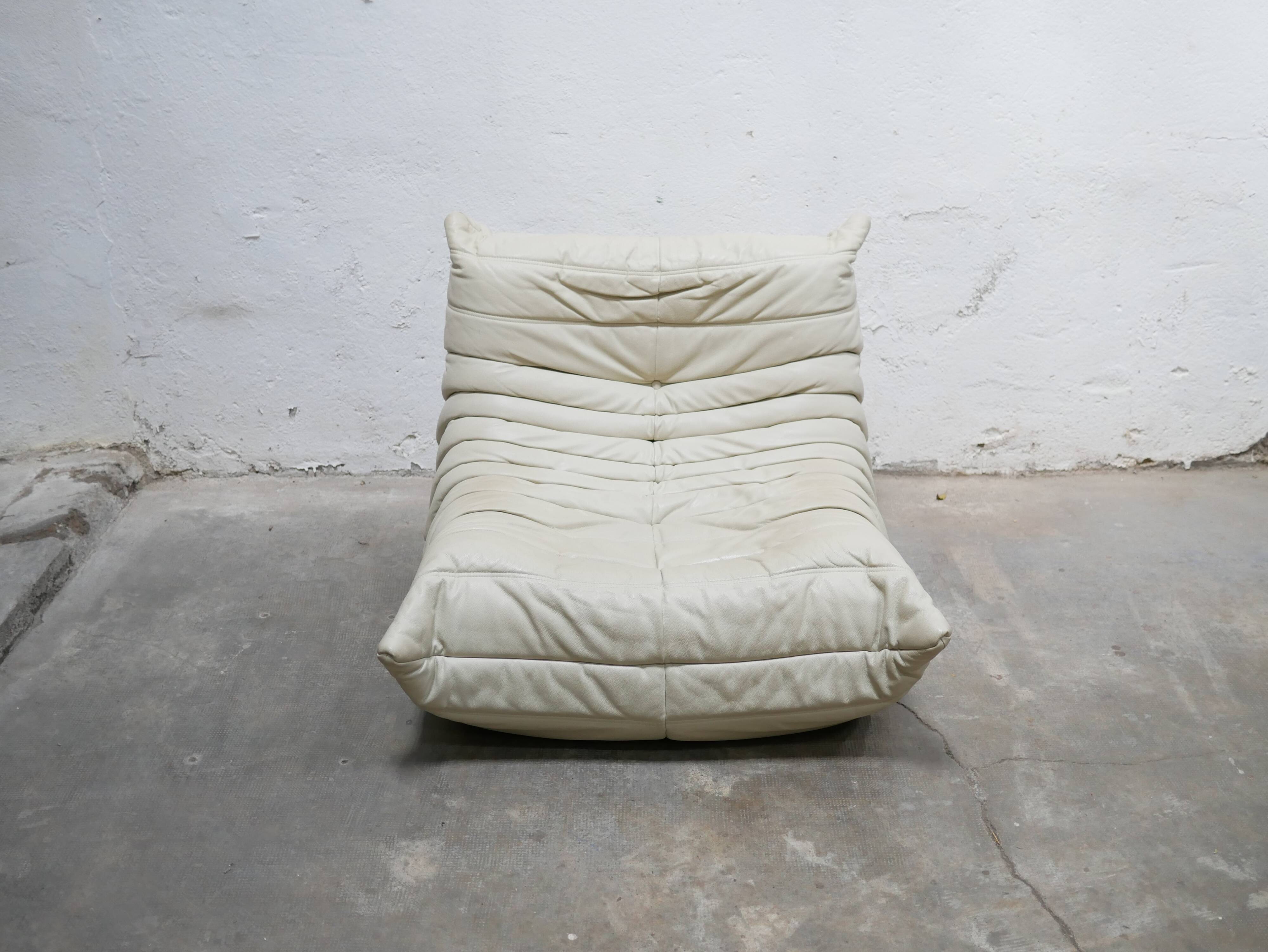 Togo leather chair by Michel Ducaroy for Ligne Roset
