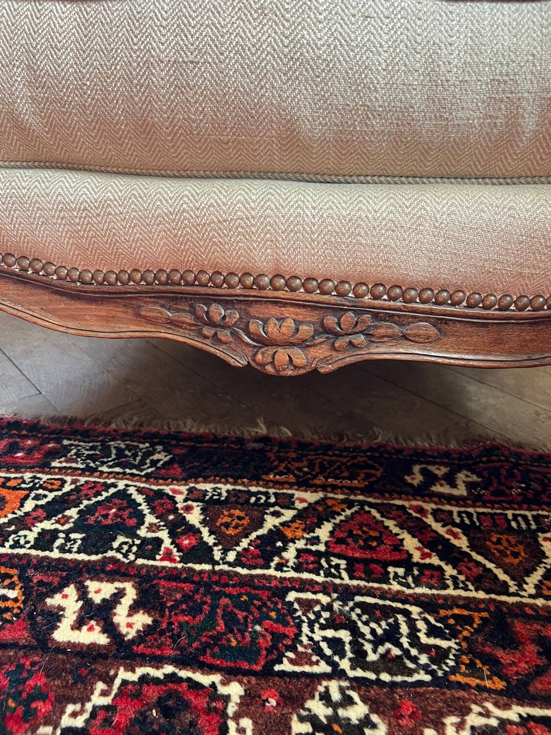 Pair of armchairs in XV style