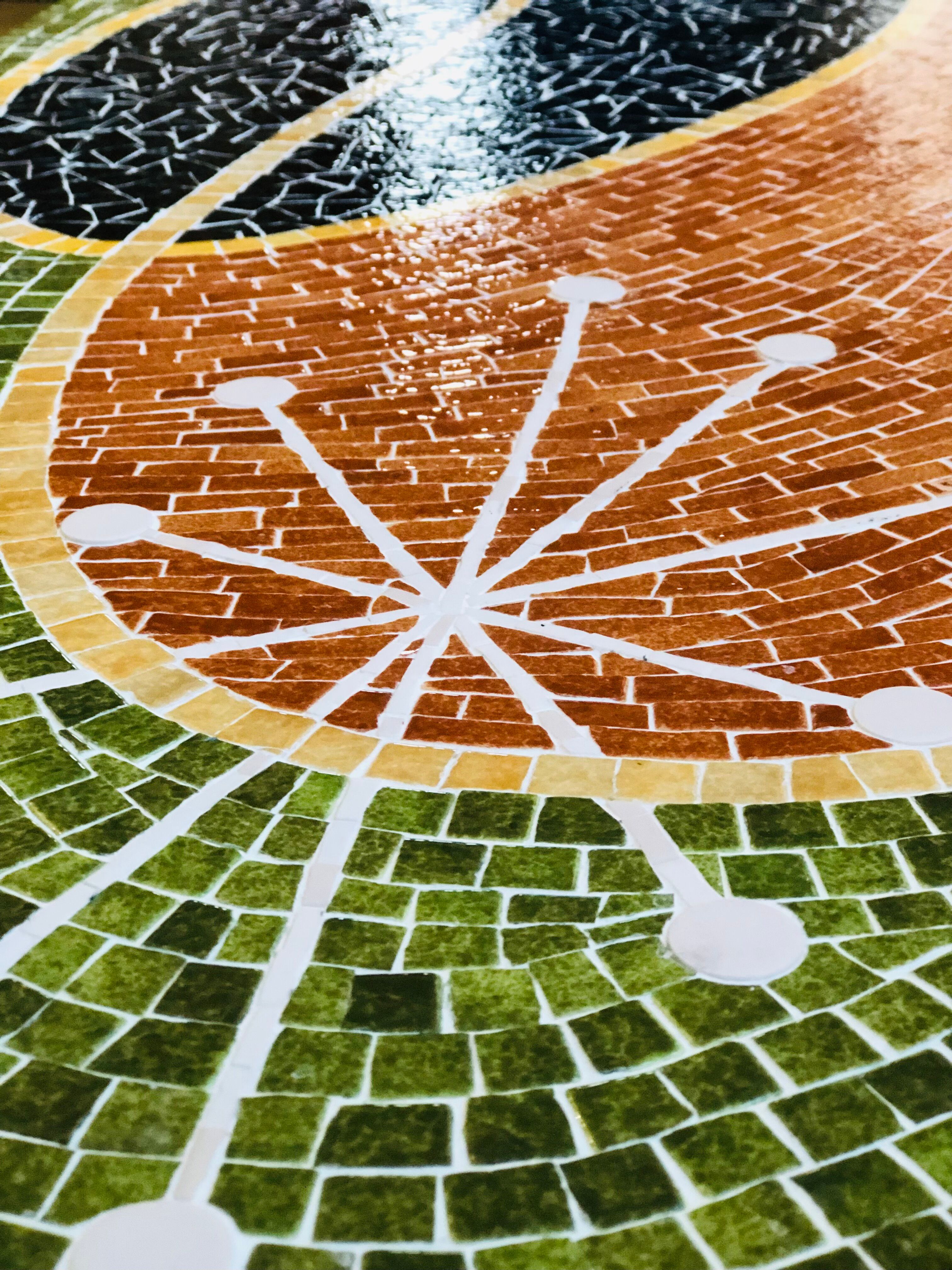 Mosaic coffee table design 50s/60s