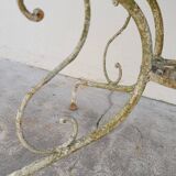 Table de Jardin ronde en fer forgé 1900s