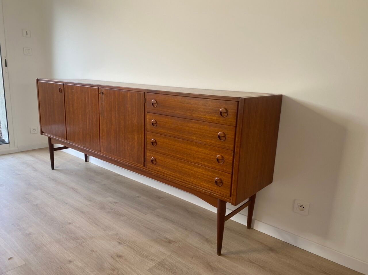 Scandinavian teak row