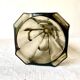 Vase cornet 1930 Art Deco verre fumé