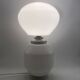 Space Age white glass table lamp, Faver Italy 1970s