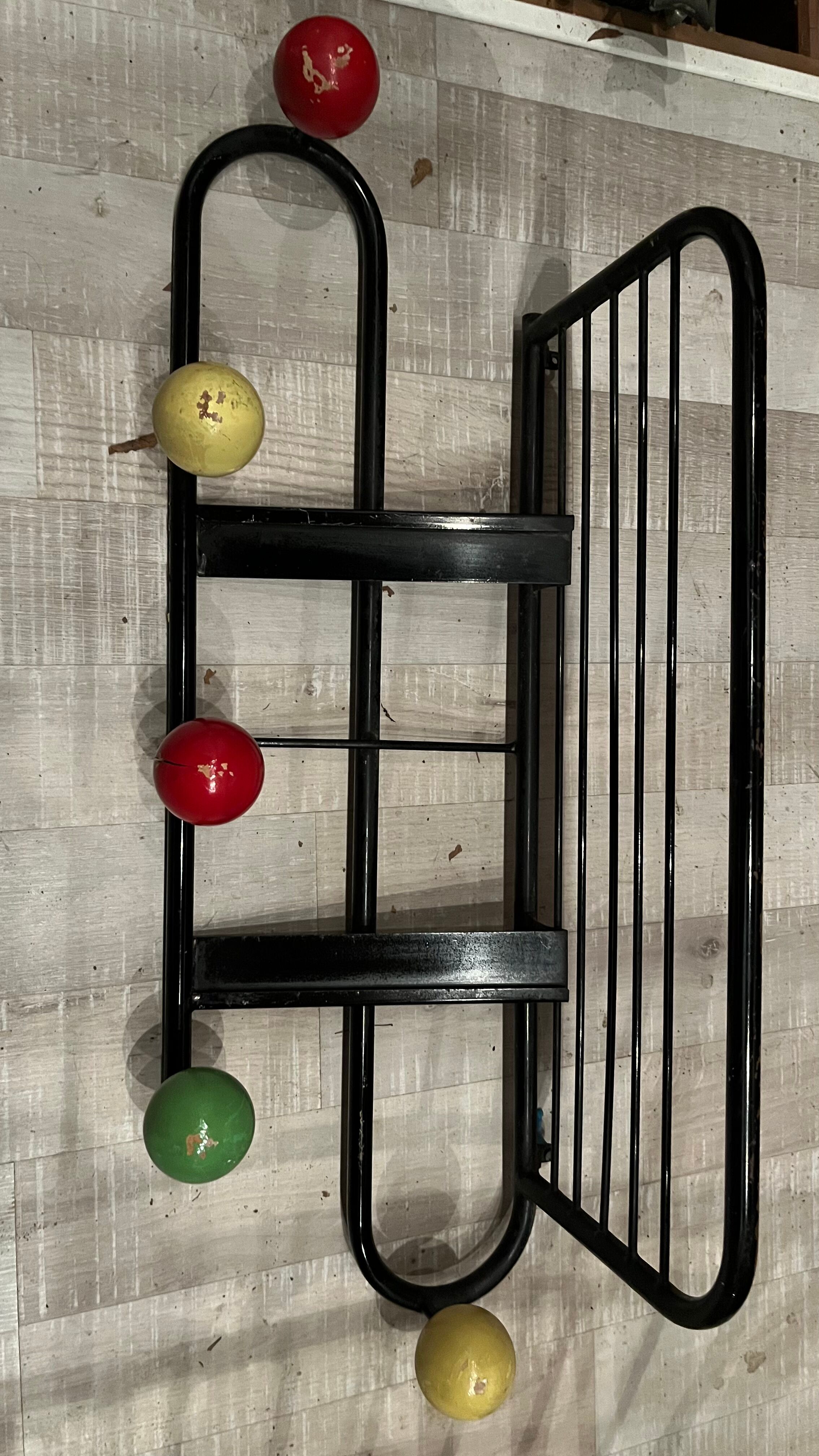 Coat rack 5 balls color 1950