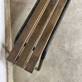 Old bench in steel and wood