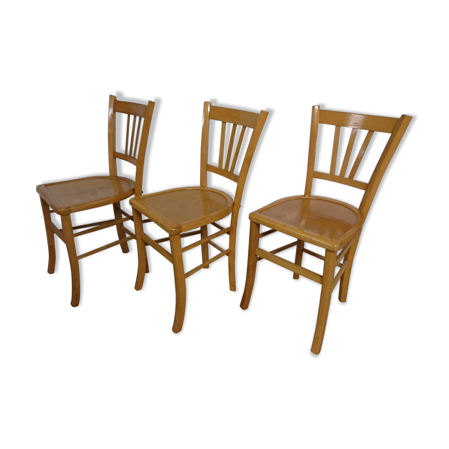 Set of 3 chairs bar Baumann