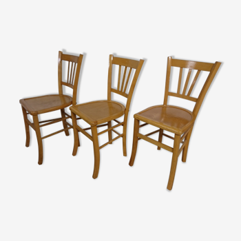Set of 3 chairs bar Baumann