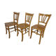Set of 3 chairs bar Baumann