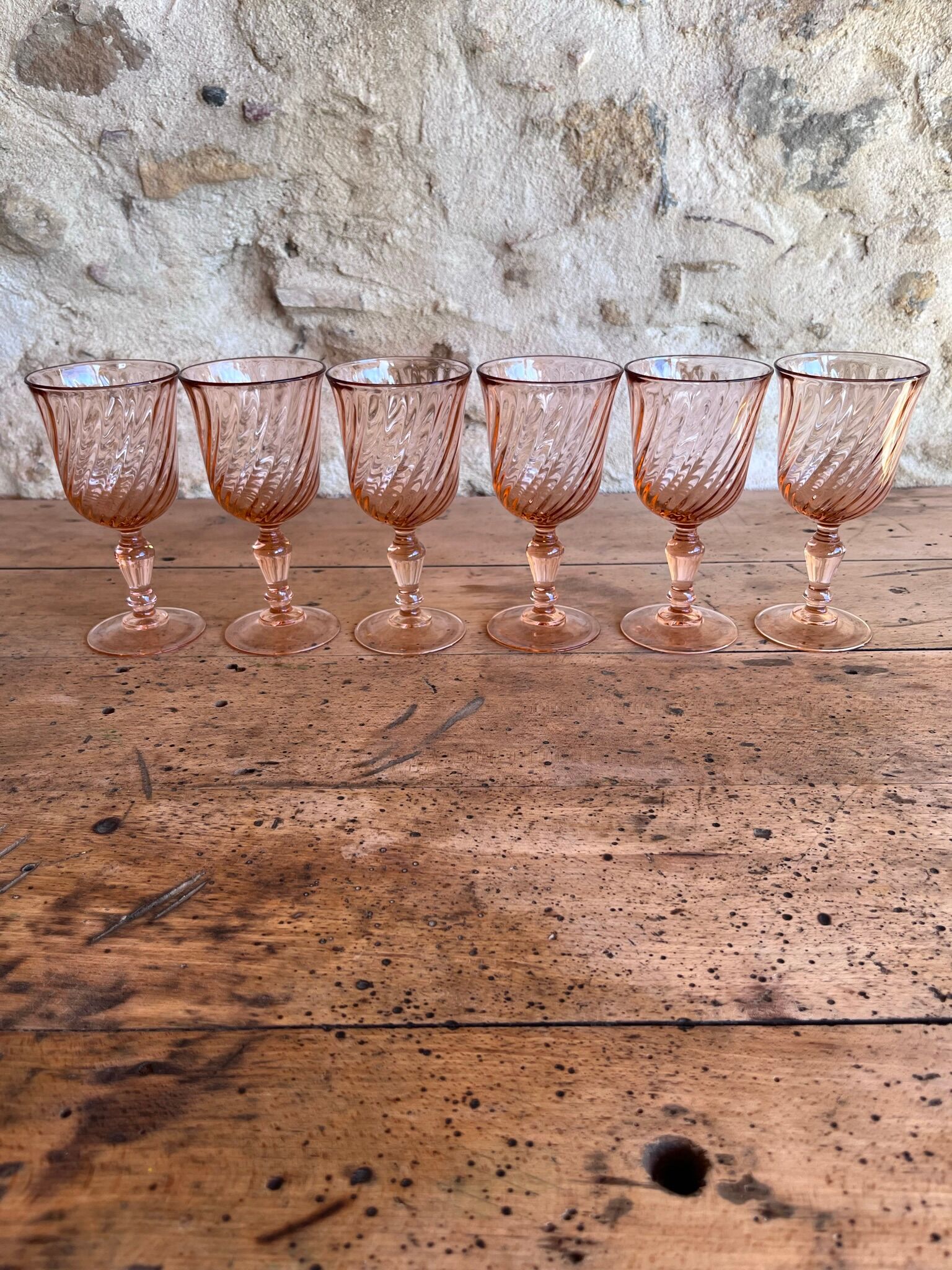 6 verres à vin Rosaline