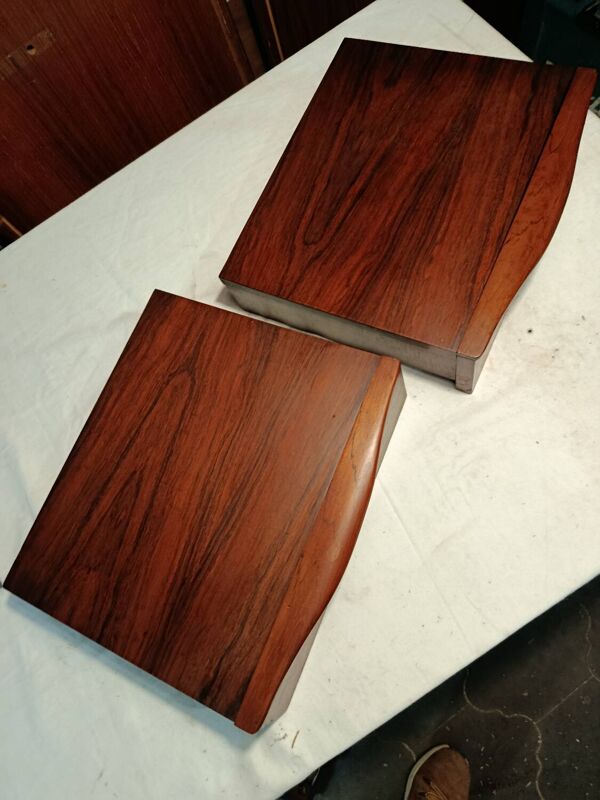 Chevets suspendus scandinaves palissandre