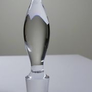 Large crystal decanter from Sèvres, vintage 1970s-1980s.