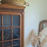 Antique Parisian glass cabinet in the style of a hosier