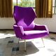 Rare Wingback Lounge Chair by Rudolf B. Glatzel for Alfred Kill, Germany 1950s