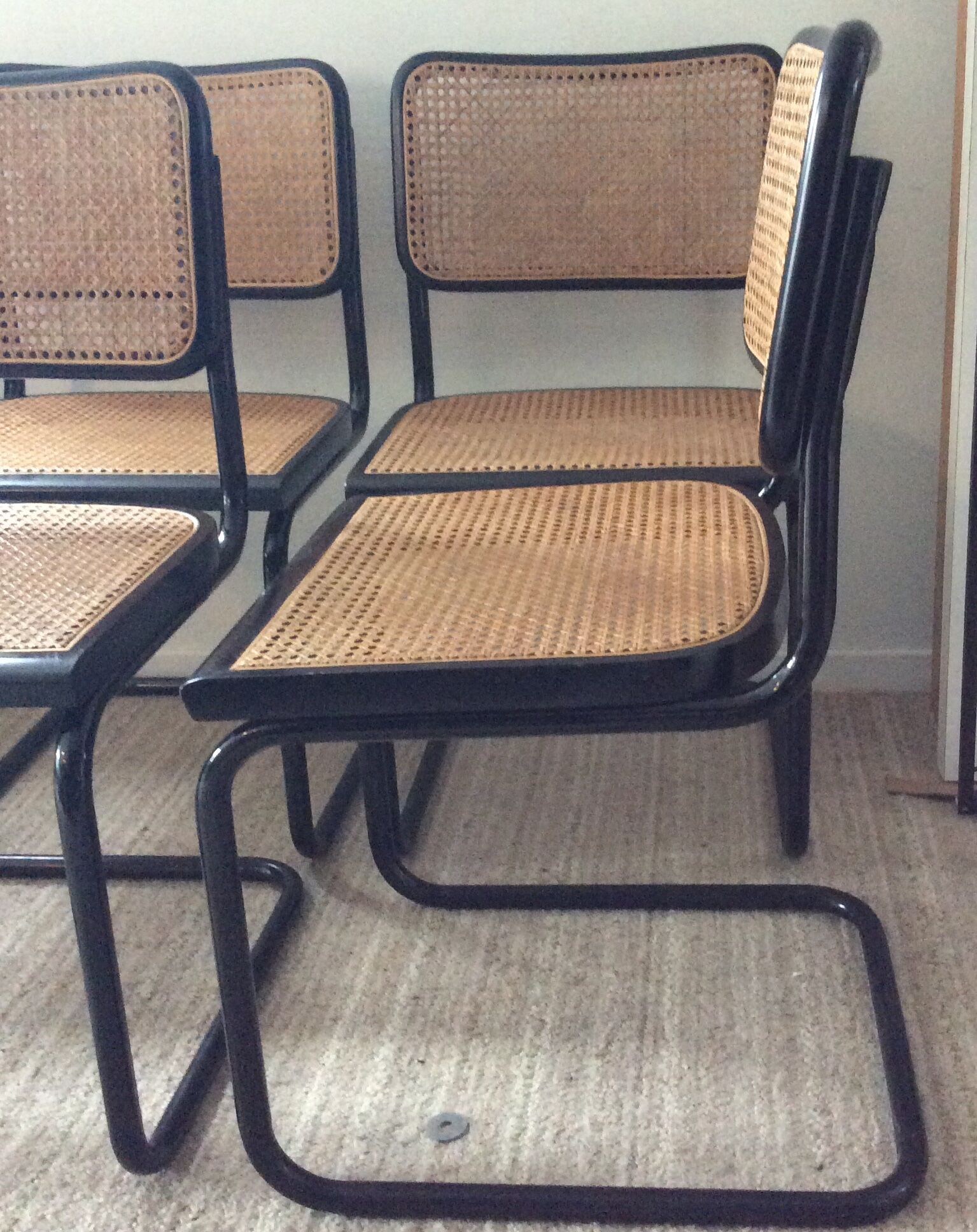 Série de 4 chaises Marcel Breuer Cesca B32