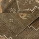 5x13 Tapis Couloir Anatolien Vintage, Tapis Turc Brun Taupe, 159x385 Cm