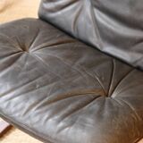 Fauteuil Siesta, Ingmar Relling, cuir anthracite