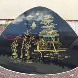 Coffee table formica vintage chinese tripod décor