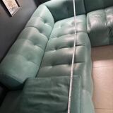 Fine grain leather sofa