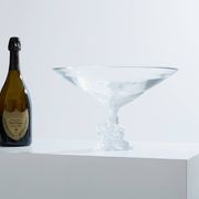 Large Lalique Plumeria crystal bowl circa 1980