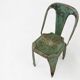 Lot de 4 chaises vertes vintage modèle A de Tolix, France, années 1950