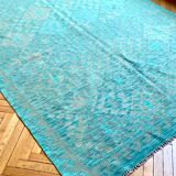 Blue kilim carpet