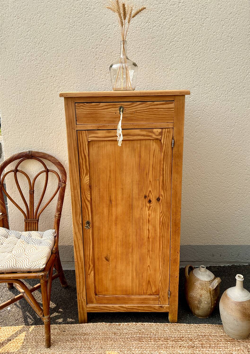Parisian sideboard in raw wood