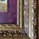 HSP table "the wooded meadow" Ukrainian school XX signed + frame