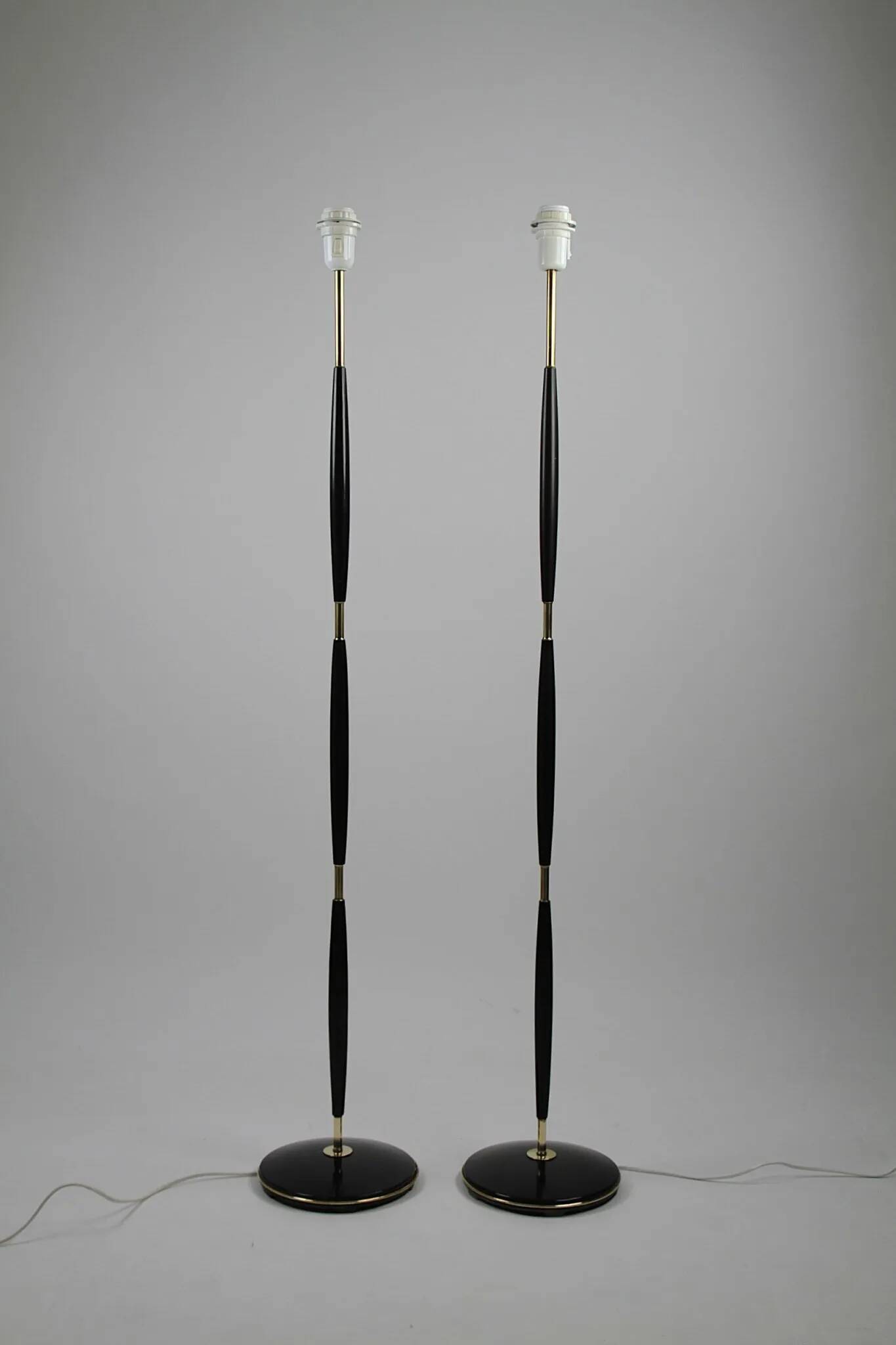 Pair of Model 163 Floor Lamps by Eskilstuna Elektrofabriks Aktiebolag – Sweden, late 1950s