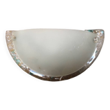 Ancienne appliqe demi lune fabas luce verre moulé