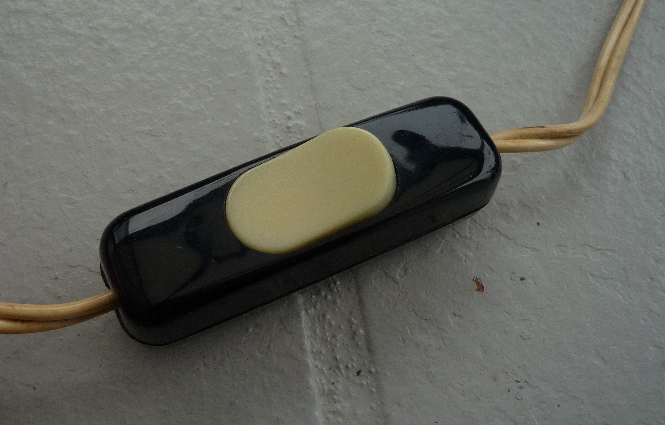 Mushroom lamp with cream white clip, 70s